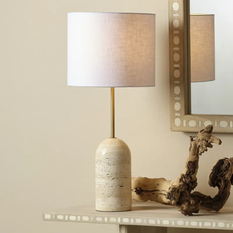 Holt Travertine Table Lamp