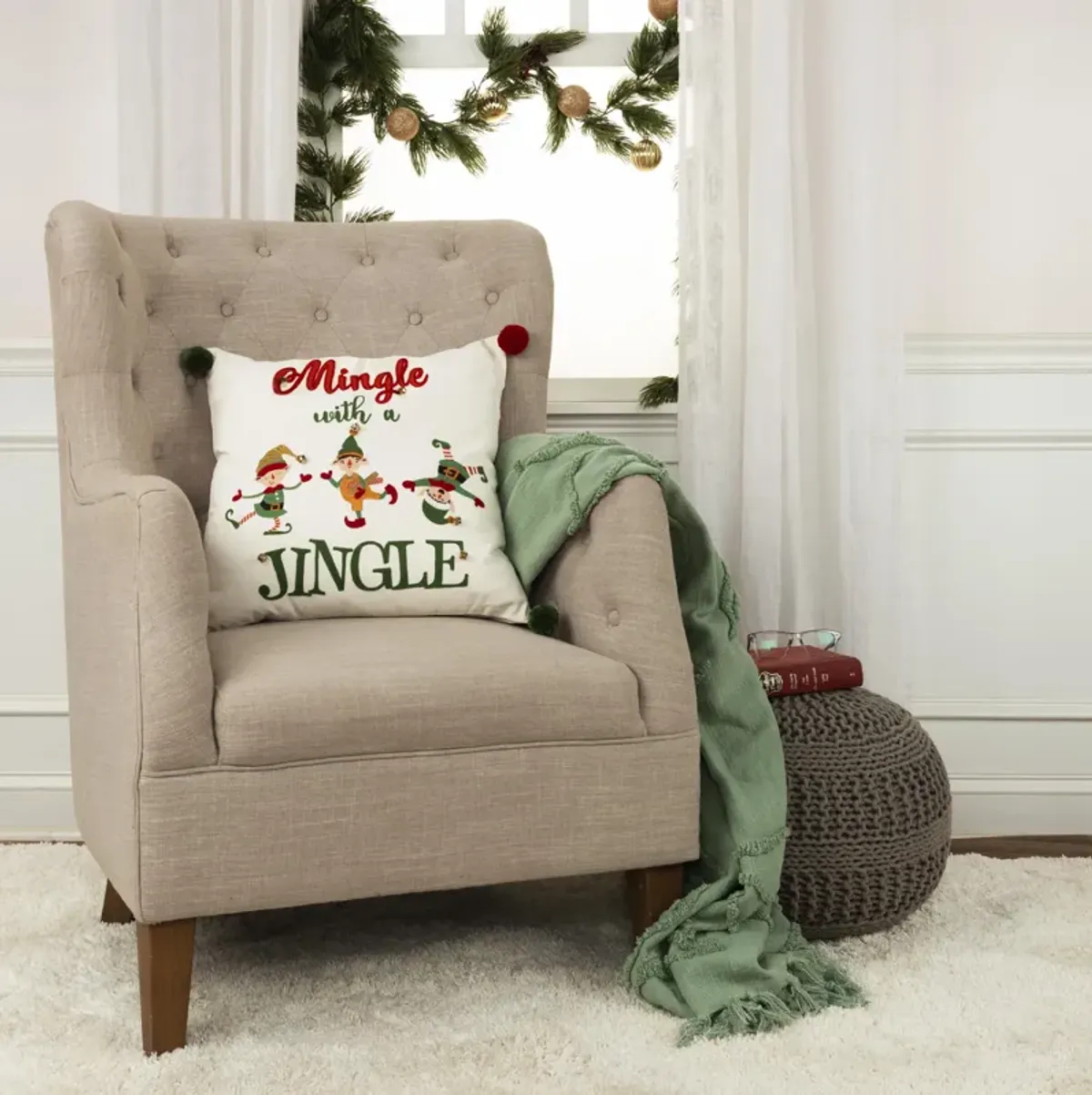 HOLIDAY 2022 Sentiment Red Pillow