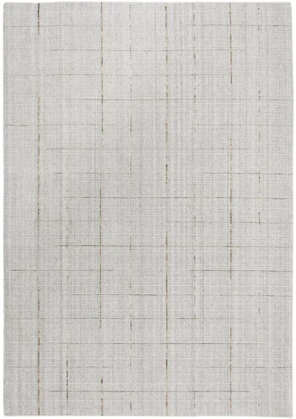 Kiki Silver Solid/Tone on Tone  Wool 8'6" x 11'6" rectangle Rug