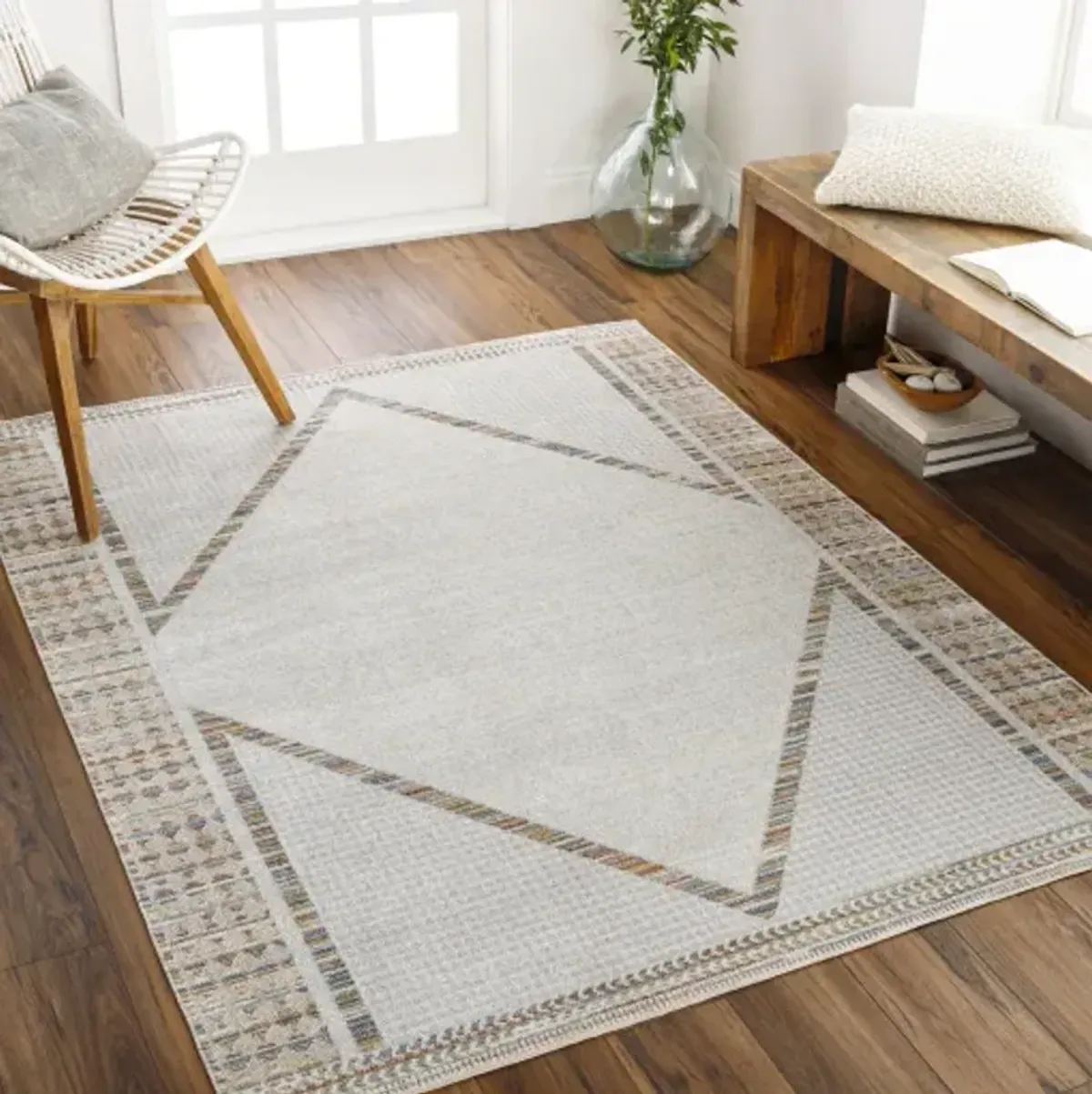 Lillian LLL-2312 2'2" x 3'9" Machine Woven Rug