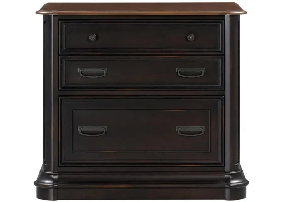 Roanoke Black File Cabinet