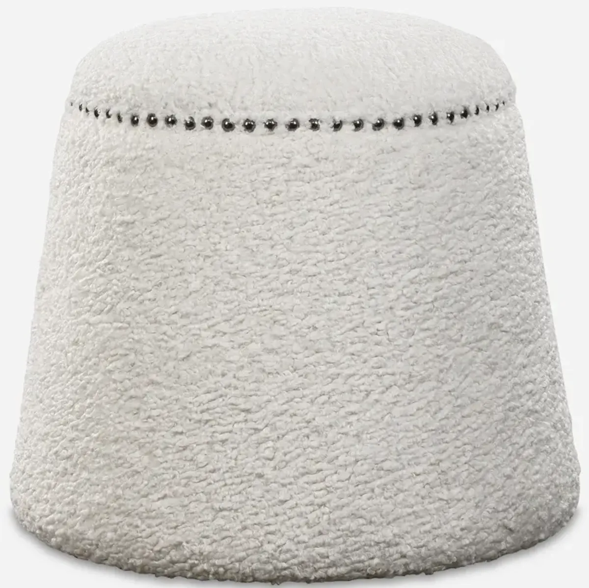 Gumdrop White Ottoman 