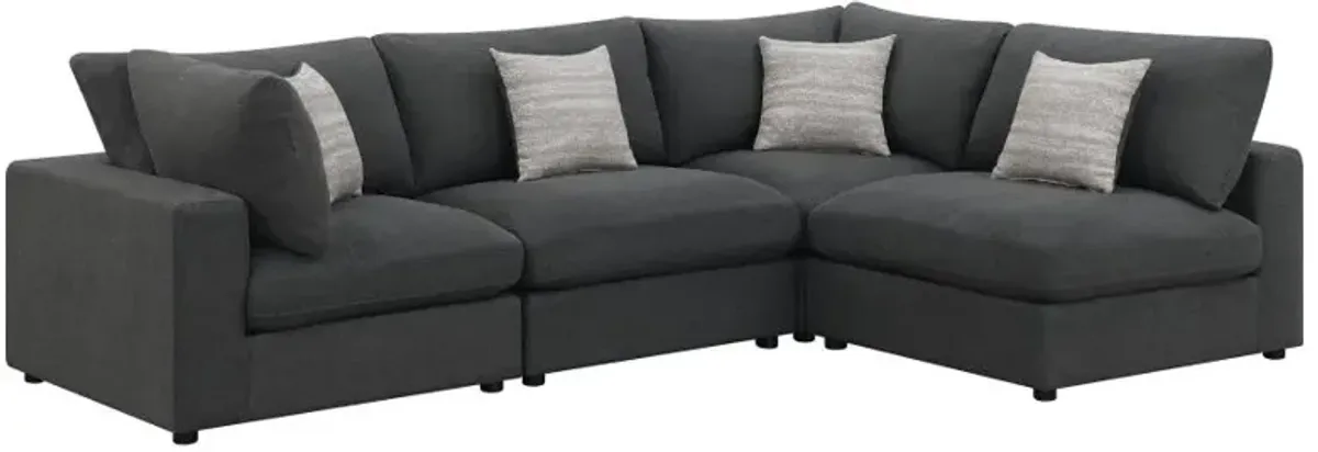 Ballyhea 4-Piece Upholstered Modular Sectional