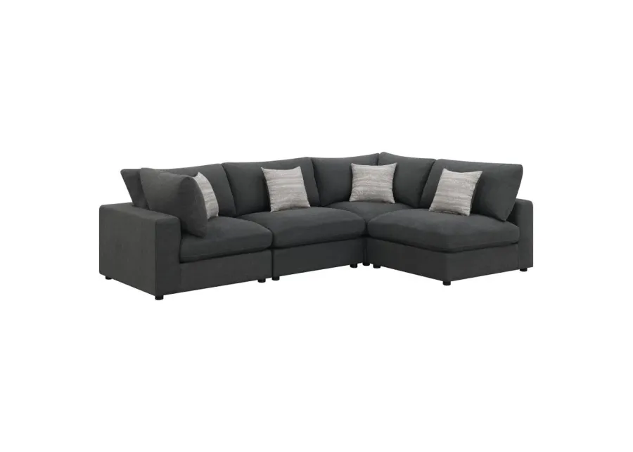 Ballyhea 4-Piece Upholstered Modular Sectional