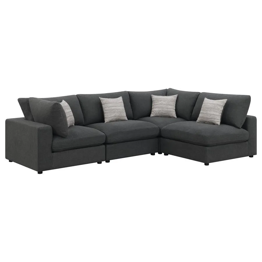 Ballyhea 4-Piece Upholstered Modular Sectional