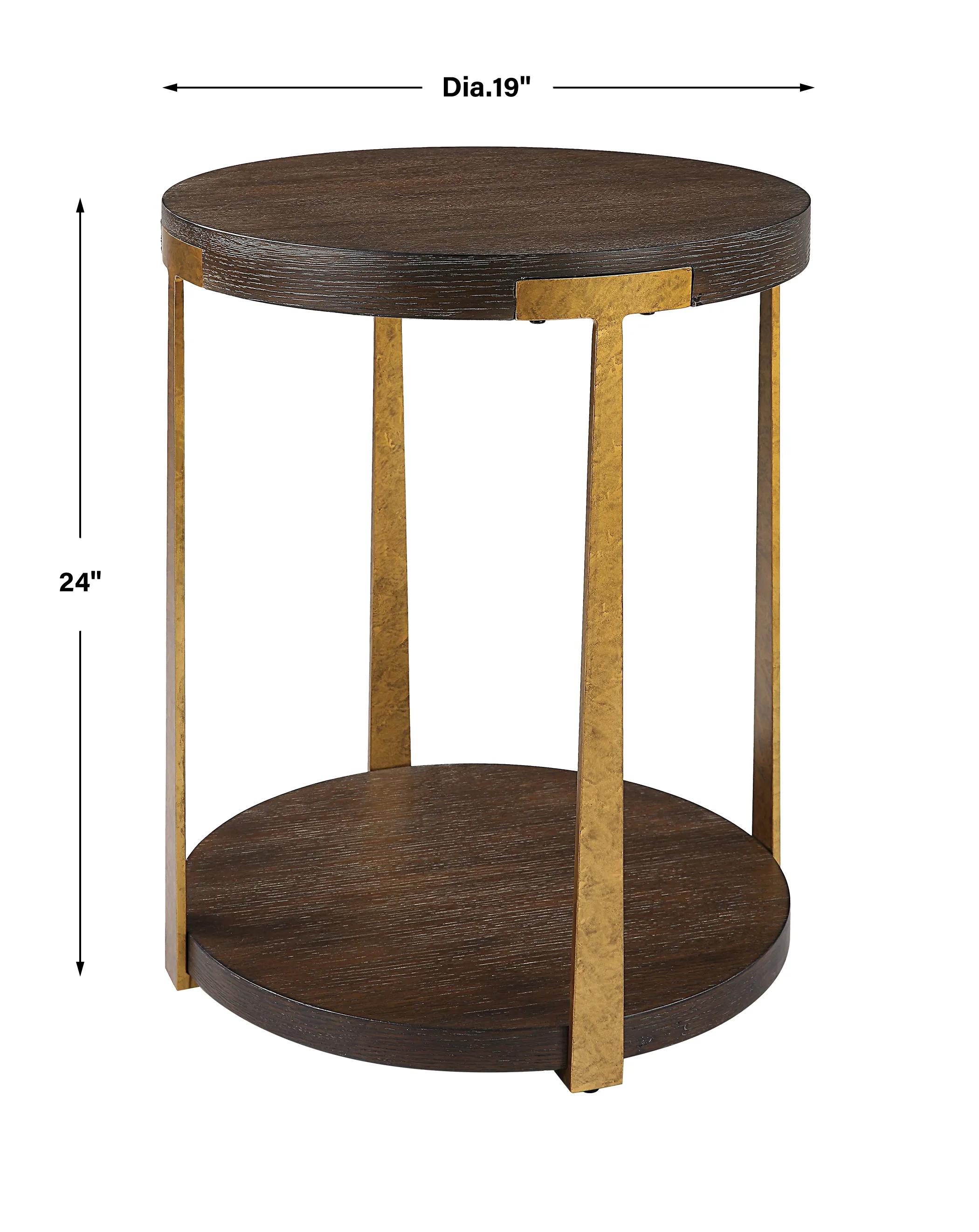 Palisade Round Wood Side Table