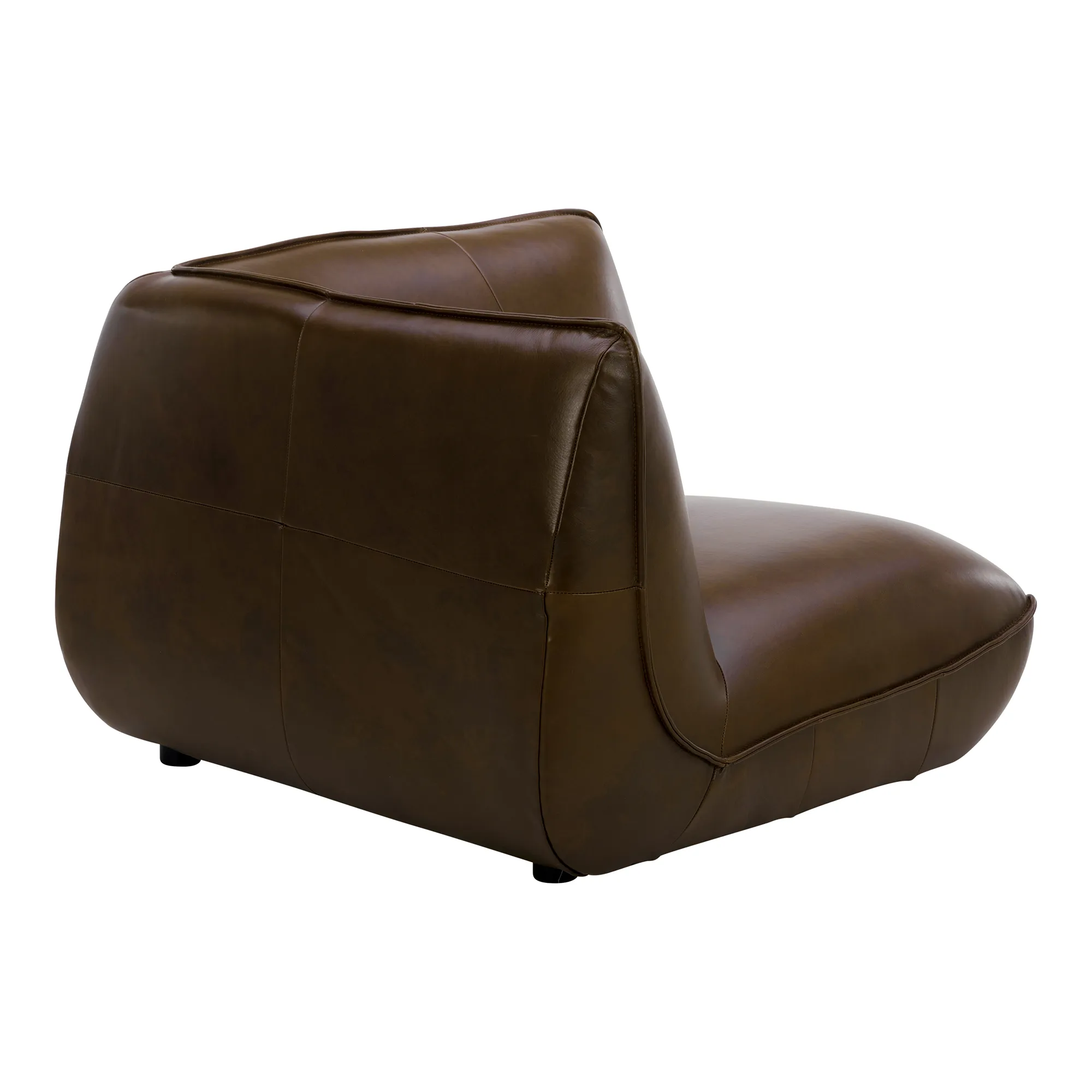 ZEPPELIN LEATHER CORNER CHAIR