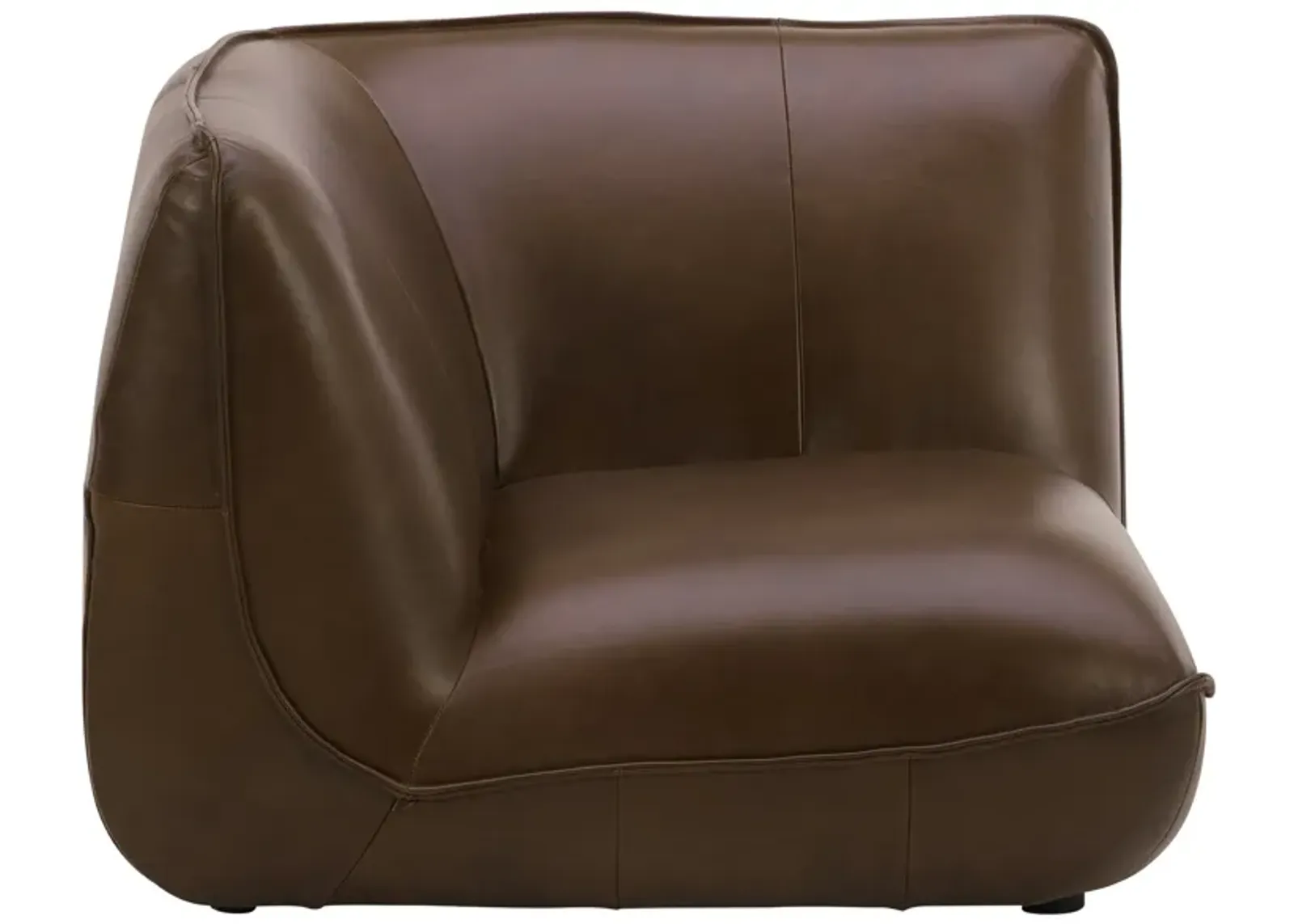 ZEPPELIN LEATHER CORNER CHAIR