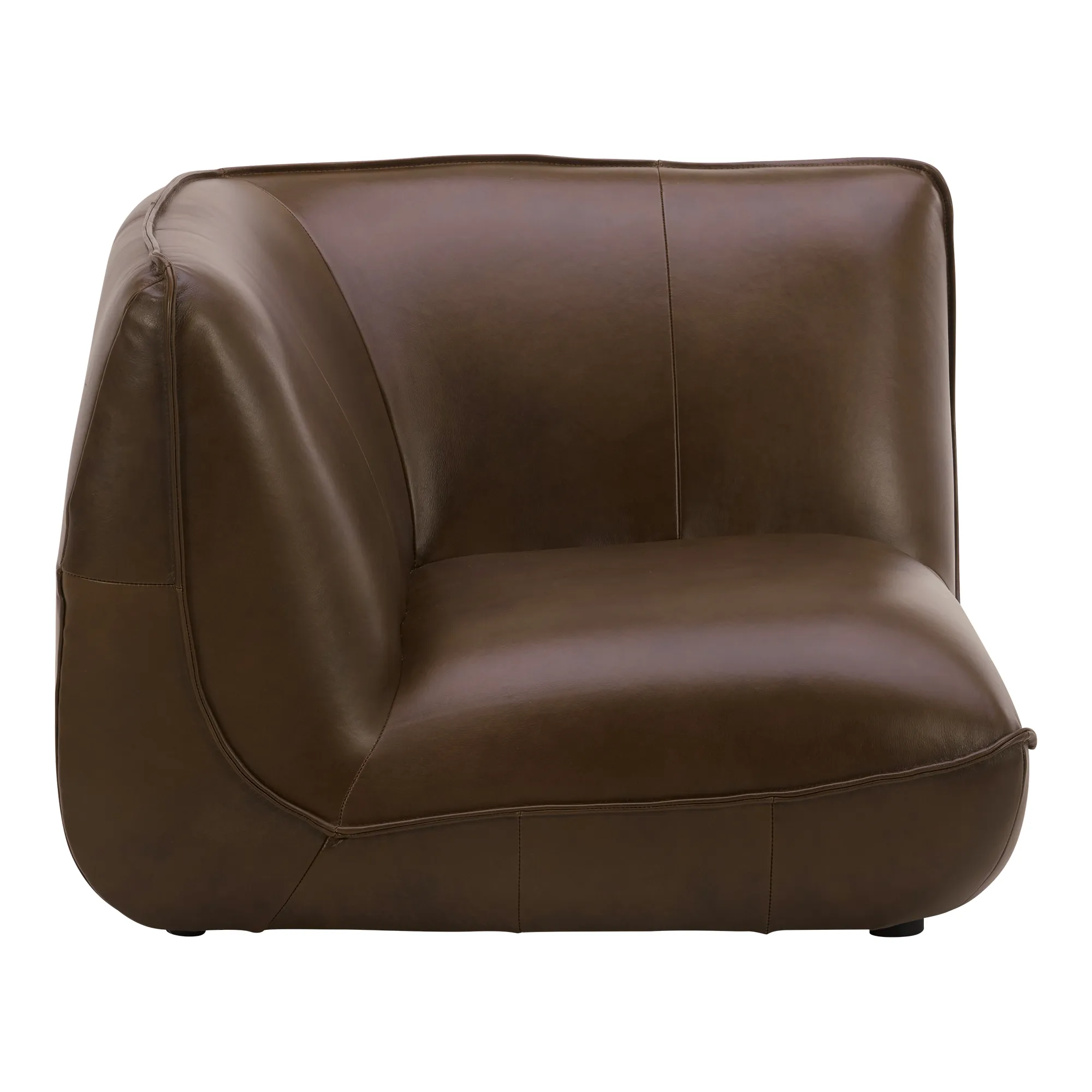 ZEPPELIN LEATHER CORNER CHAIR