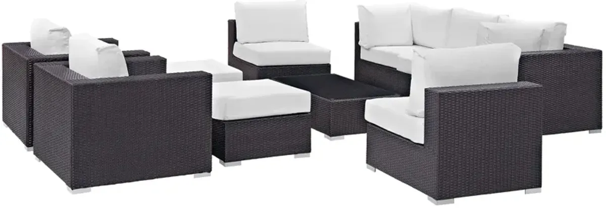 Convene 10 Piece Outdoor Patio Sectional Set