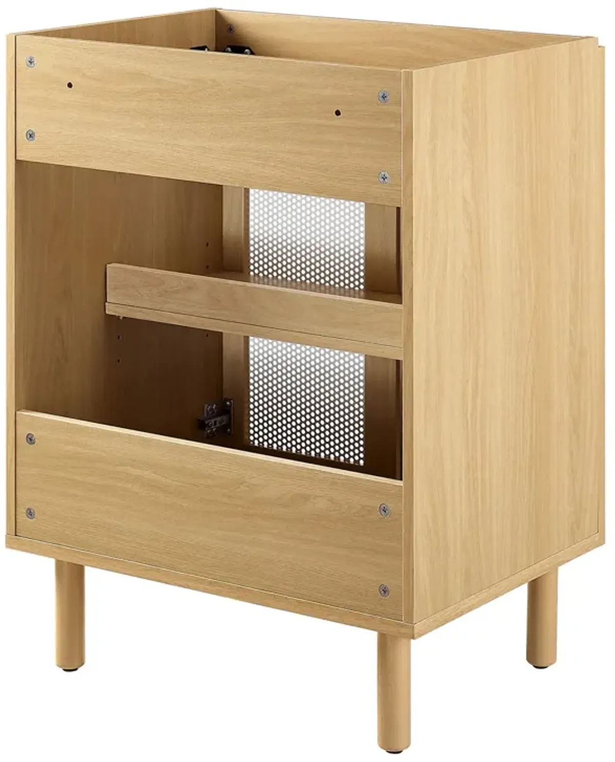 Calla 24" Perforated Metal Bathroom Vanity Cabinet (Sink Basin Not Included) by Modway