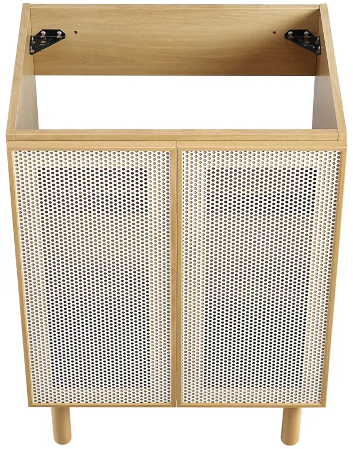 Calla 24" Perforated Metal Bathroom Vanity Cabinet (Sink Basin Not Included) by Modway