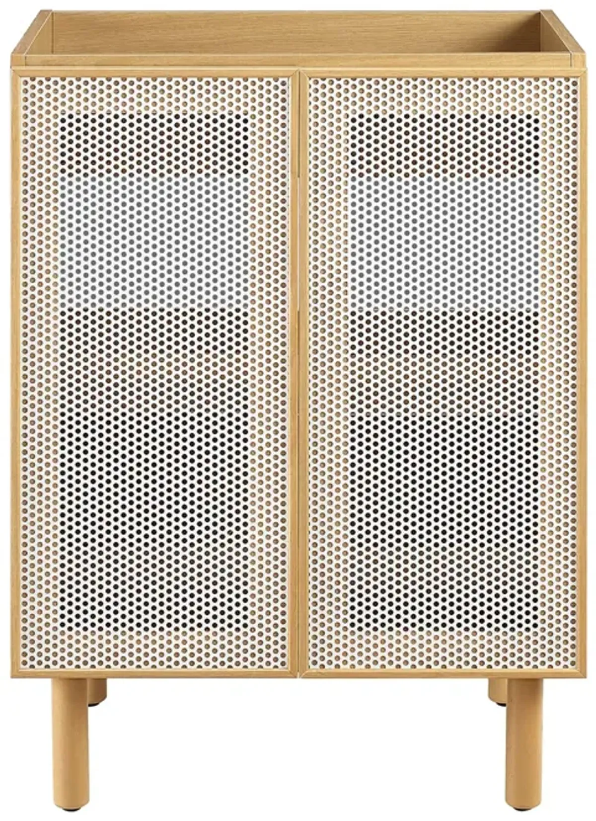 Calla 24" Perforated Metal Bathroom Vanity Cabinet (Sink Basin Not Included) by Modway