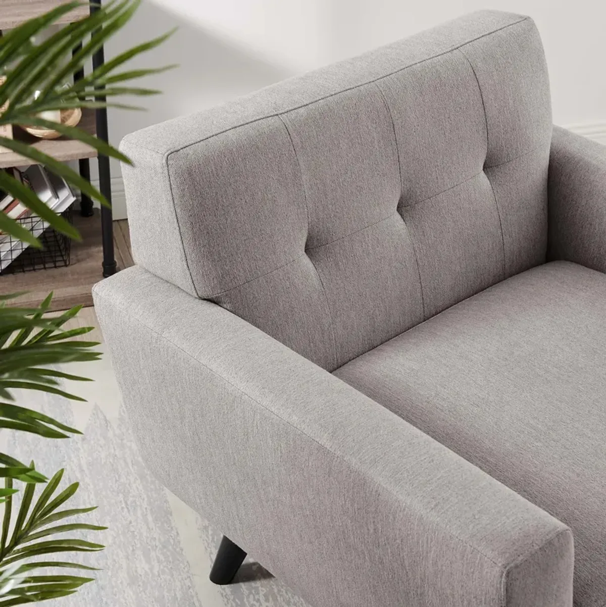 Engage Herringbone Fabric Armchair