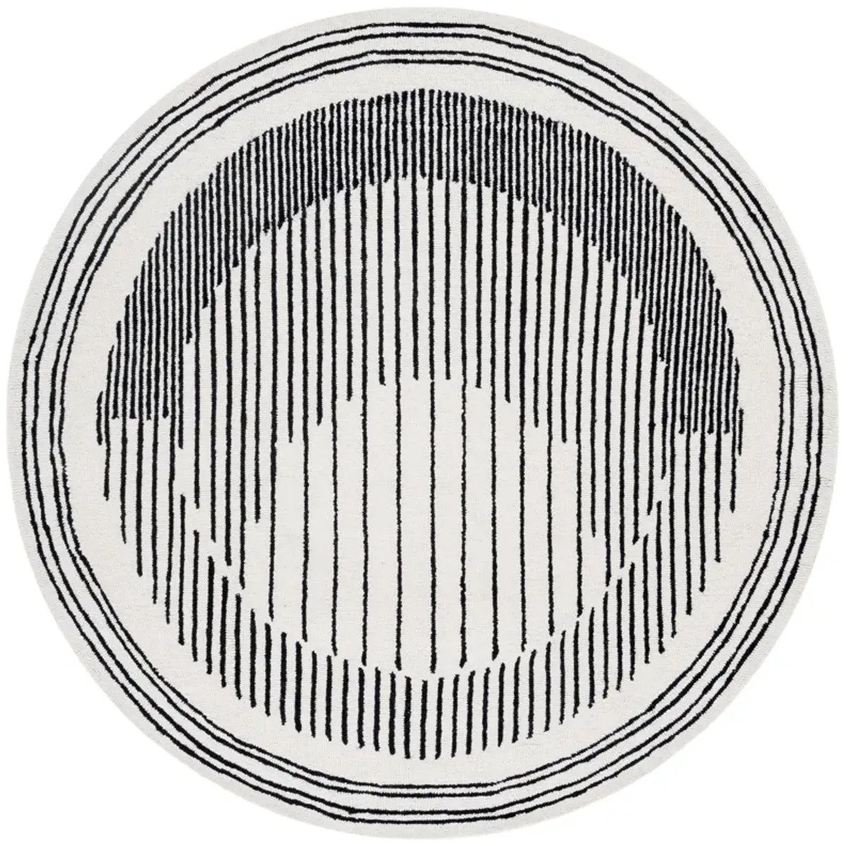 RODEO DRIVE Hand Tufted 6' x 6' Round area rug