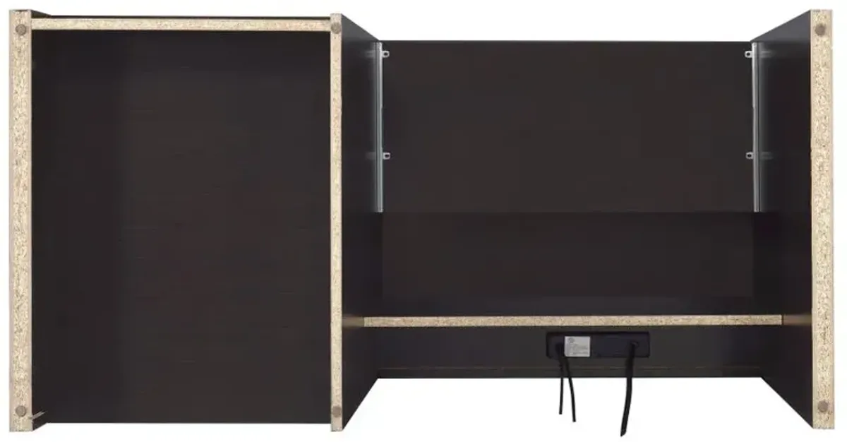 Halston Rectangular Connect-it Office Desk Cappuccino