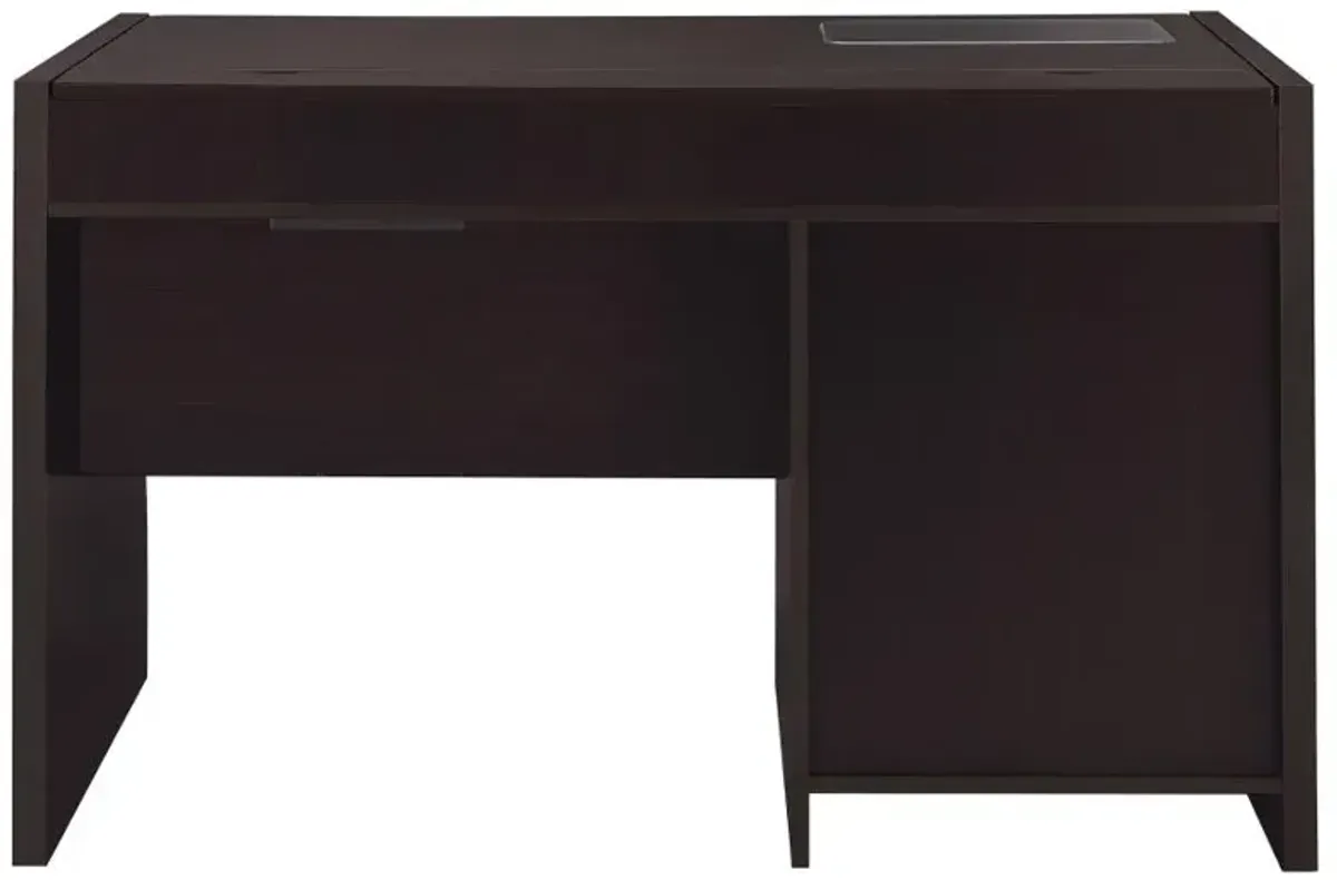 Halston Rectangular Connect-it Office Desk Cappuccino