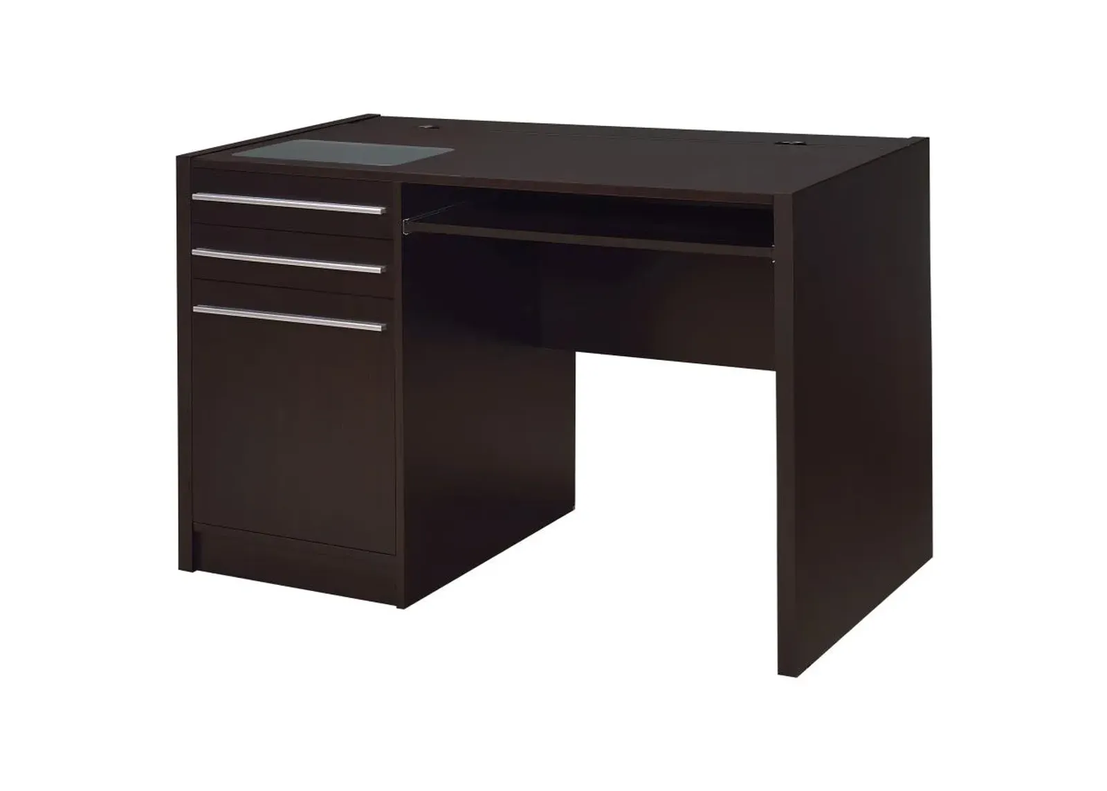 Halston Rectangular Connect-it Office Desk Cappuccino