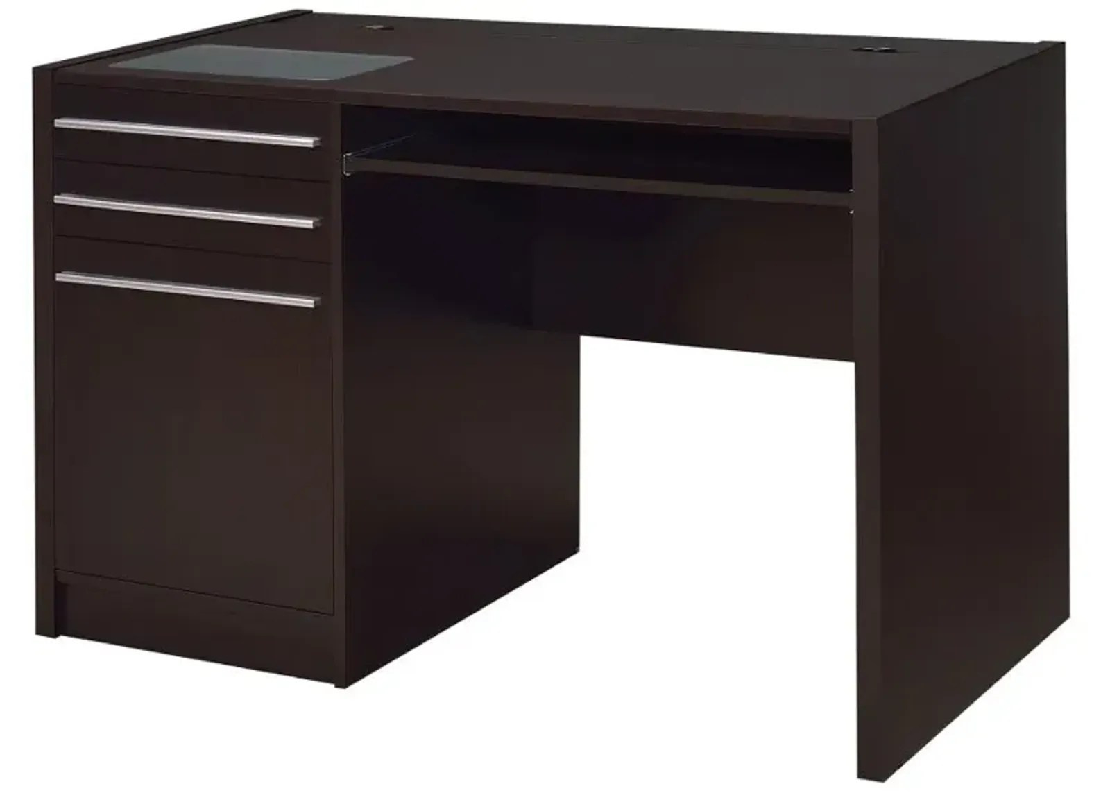 Halston Rectangular Connect-it Office Desk Cappuccino