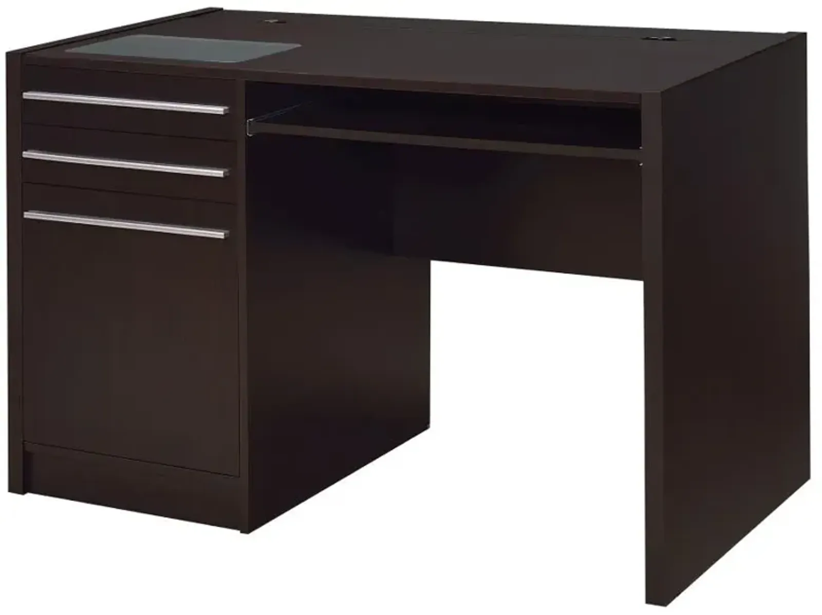 Halston Rectangular Connect-it Office Desk Cappuccino