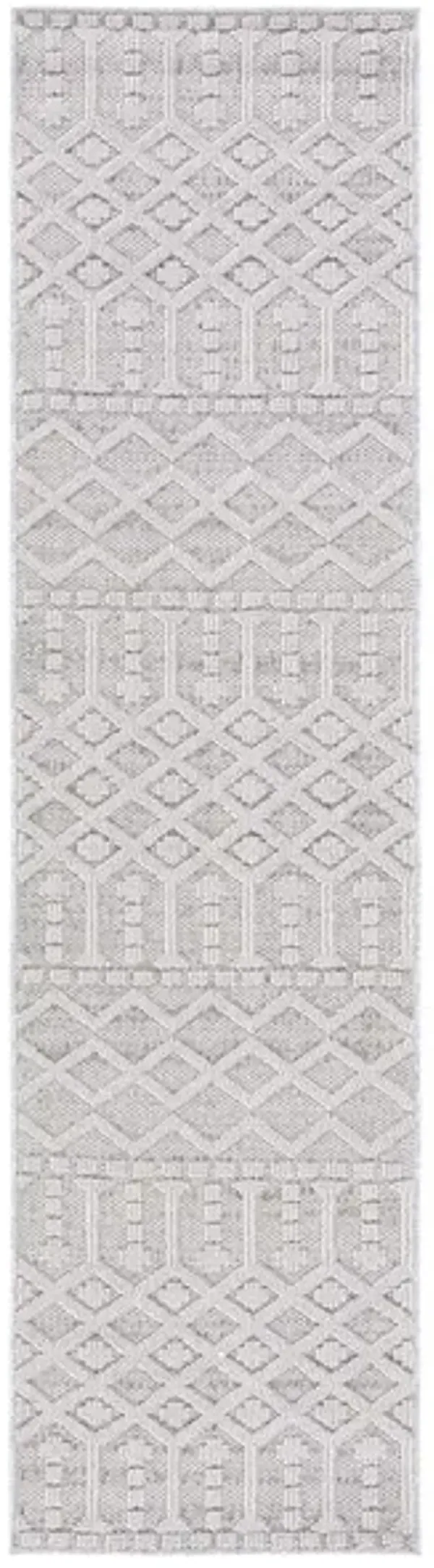 GLOBAL 402 Grey  2'-2' X 8' Runner Rug
