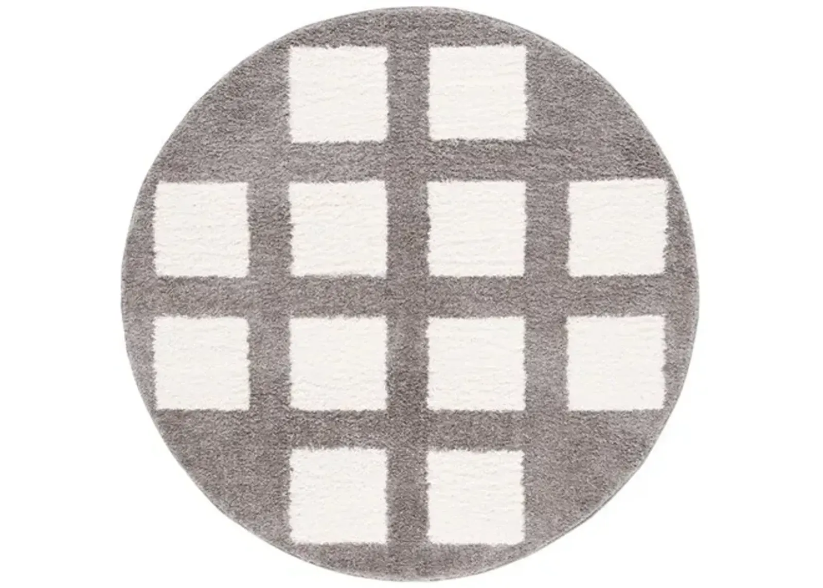 NORWAY 204 Grey 6'-7' X 6'-7' Round Round Rug