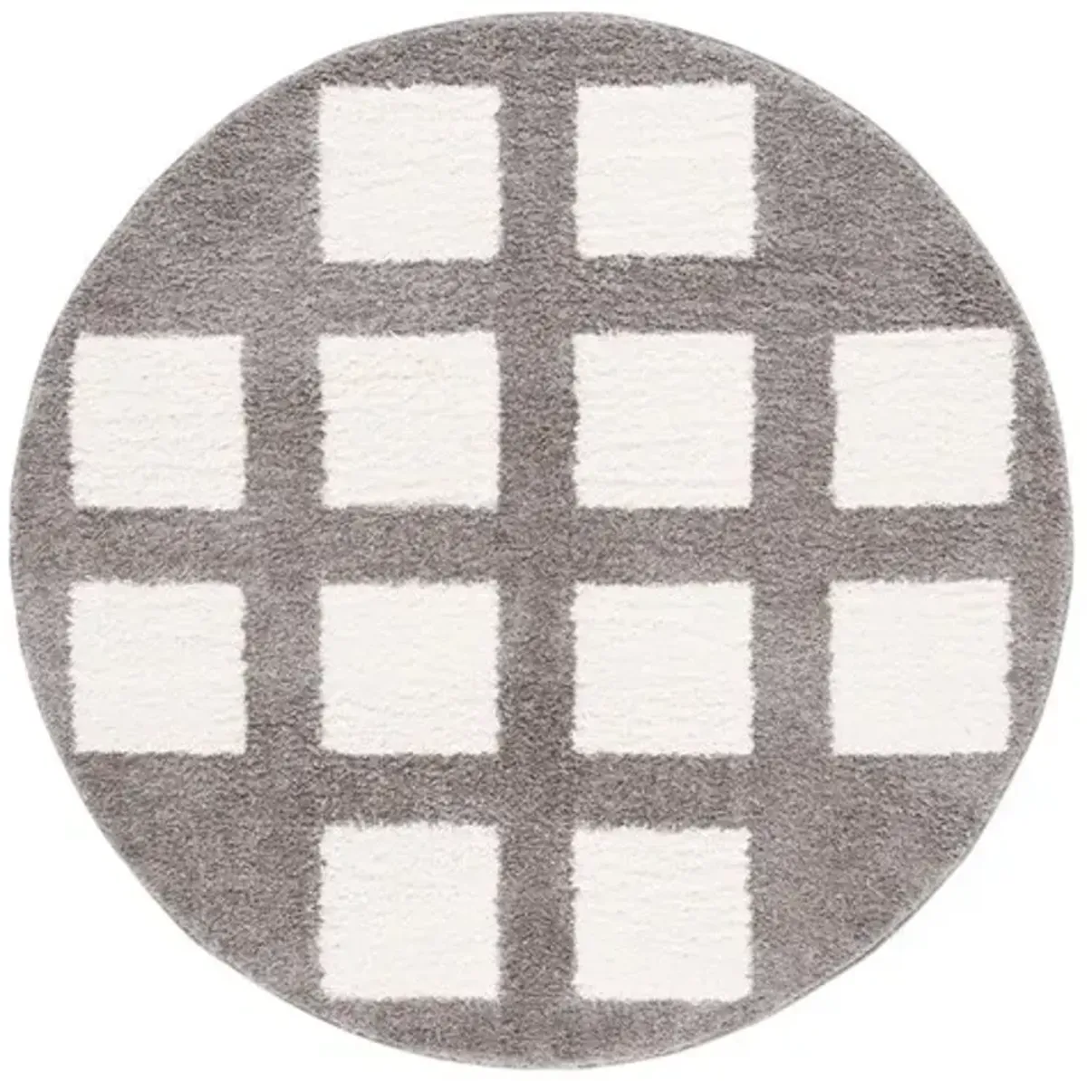 NORWAY 204 Grey 6'-7' X 6'-7' Round Round Rug