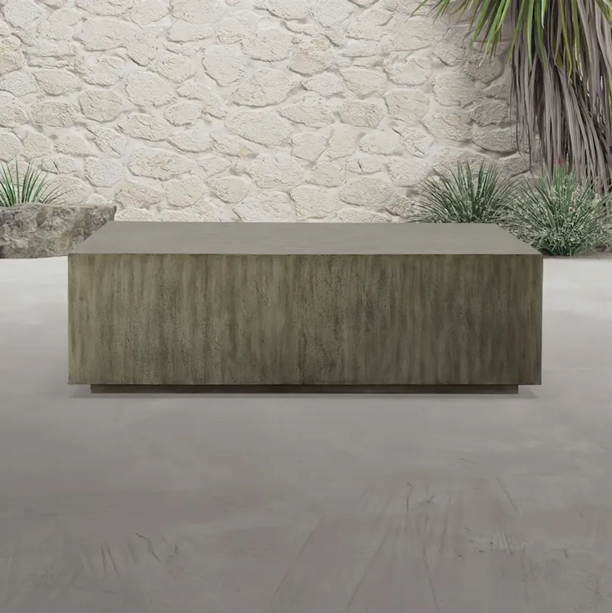 Kareem Modern Gray Coffee Table