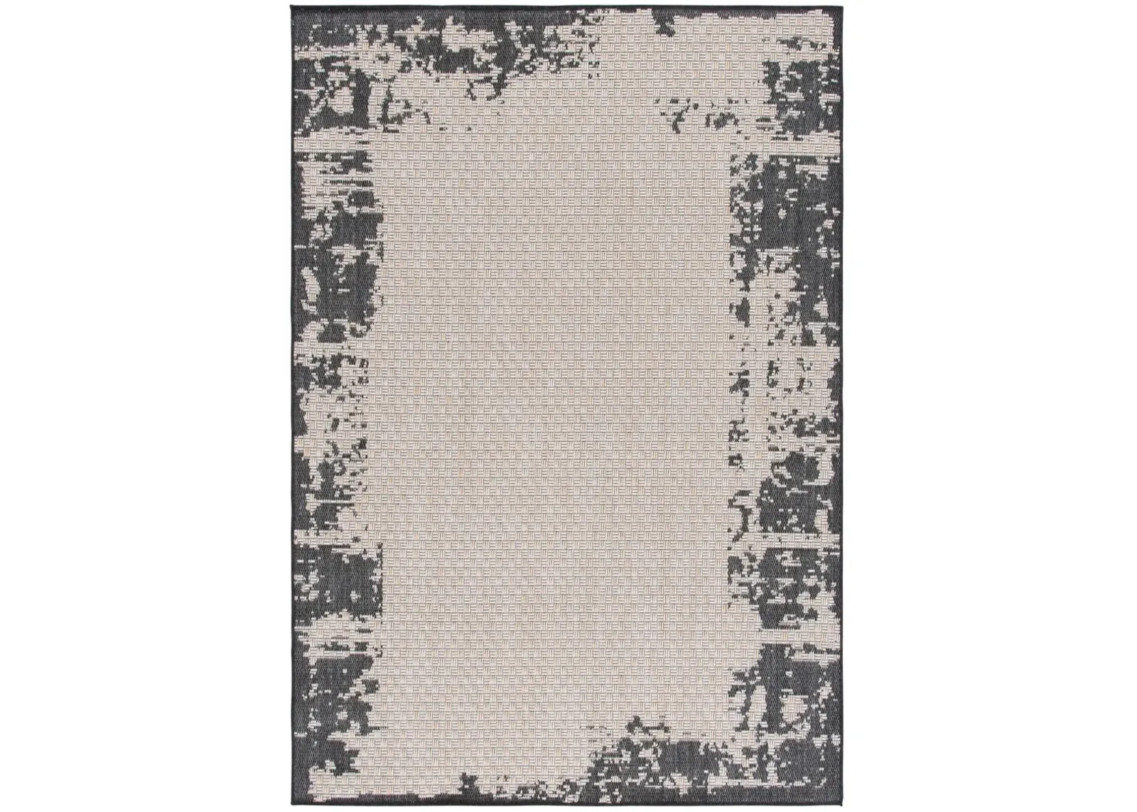 BEACH HOUSE 414 BLACK  4' x 6' Small Rectangle Rug