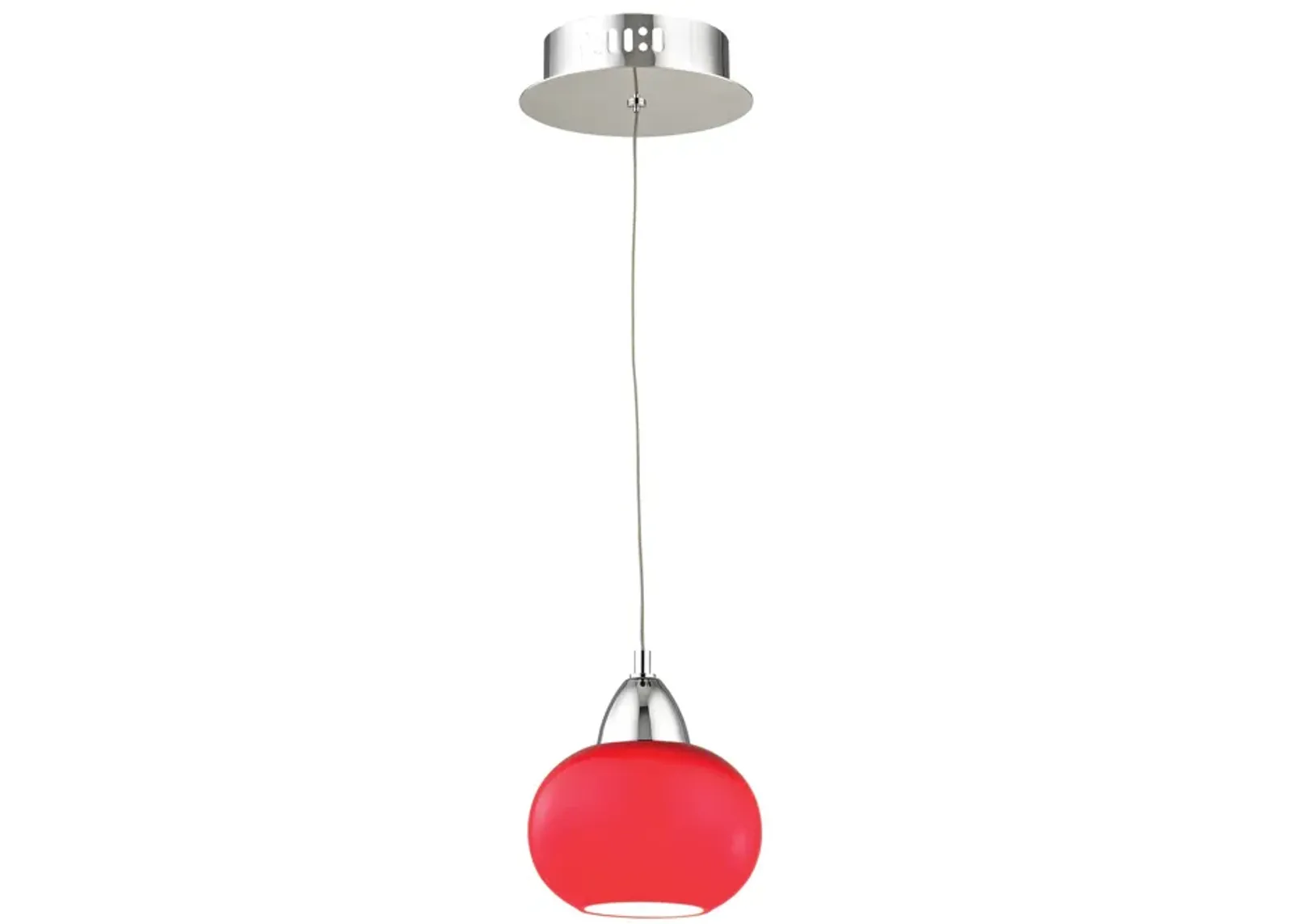 Ciotola 6" Wide 1-Light Mini Pendant - Chrome