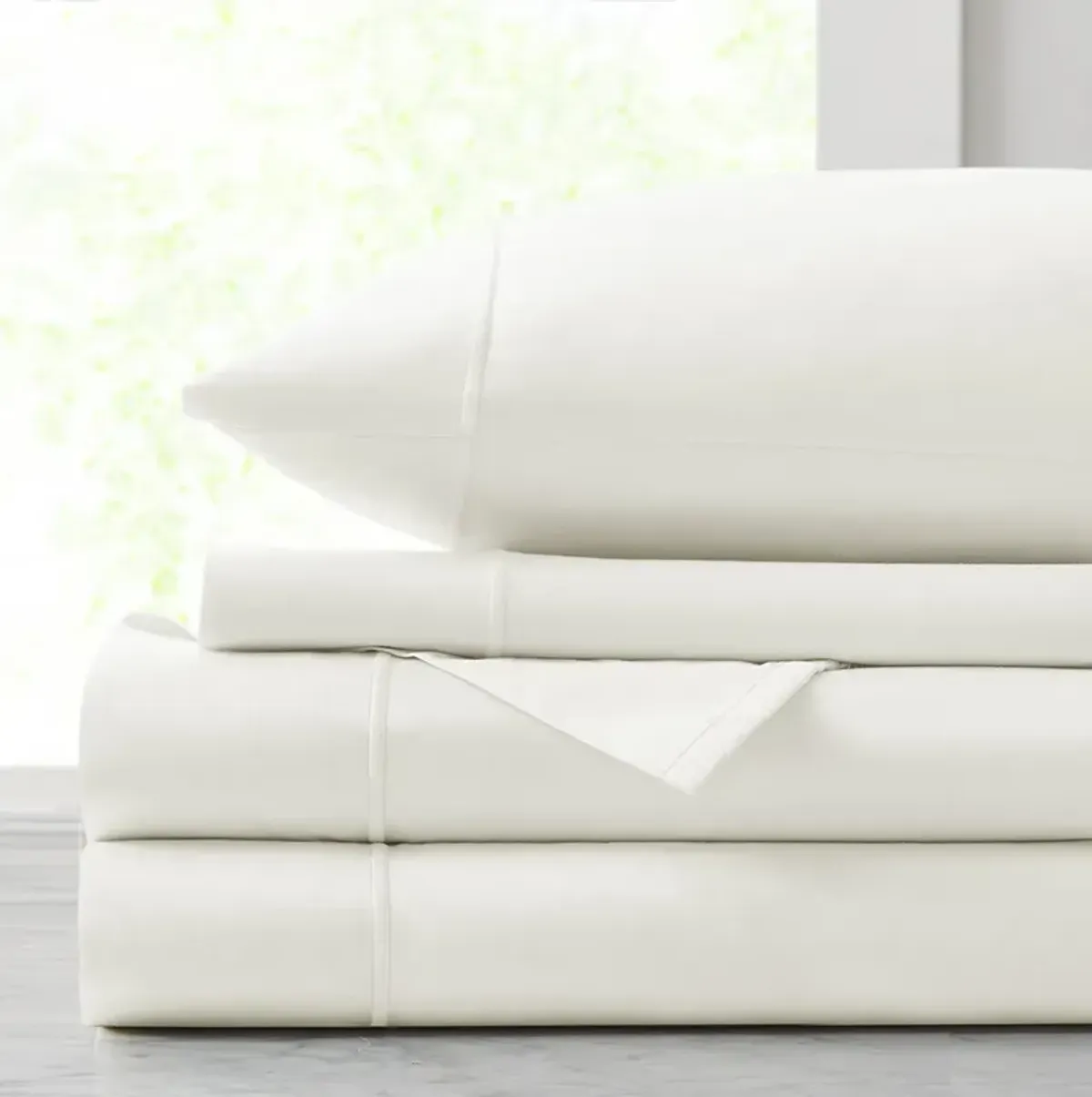 Croscill Luxury Egyptian White 500TC Cotton Sheet Set