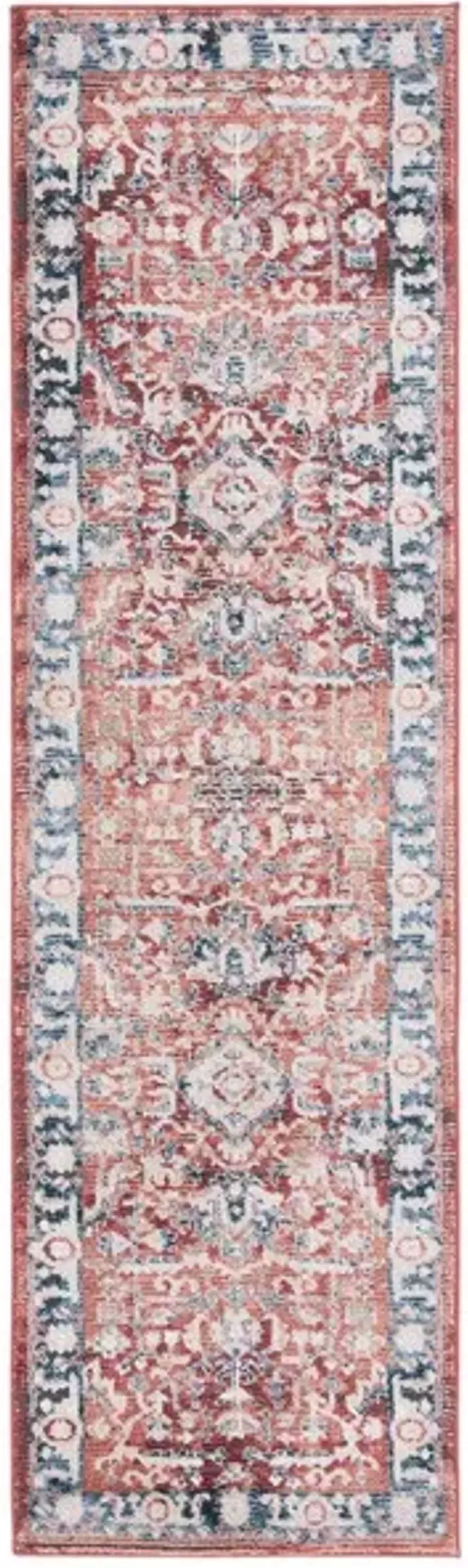 ROSEWOOD 116  Red 2'-3' X 8' Runner Rug