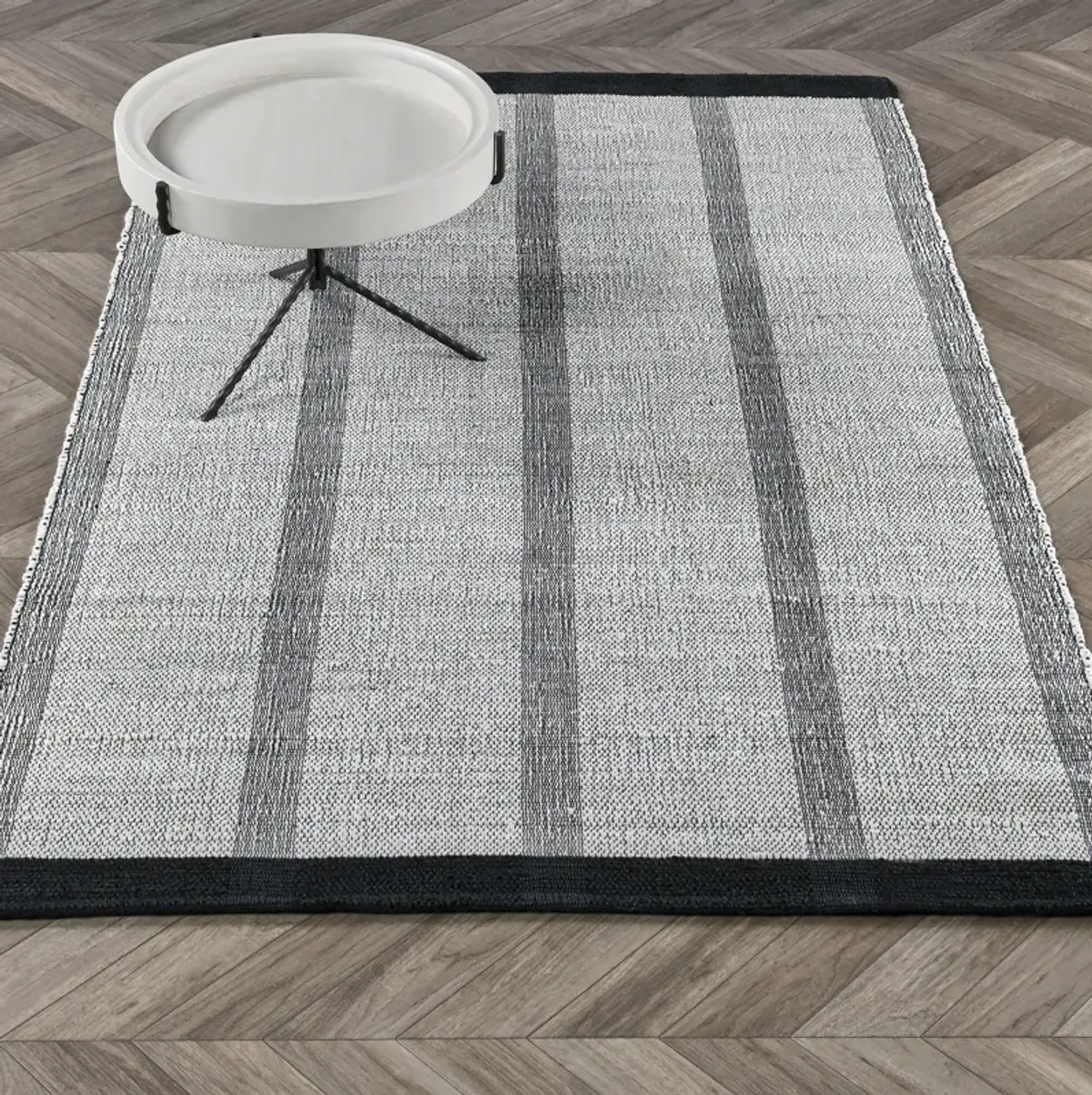 Kochi Jute Blend Striped Area Rug by Kosas Home