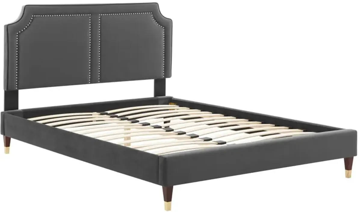 Novi Performance Velvet Queen Bed