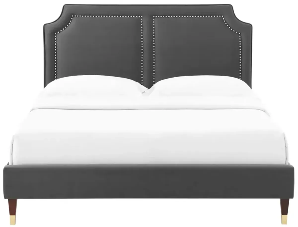 Novi Performance Velvet Queen Bed