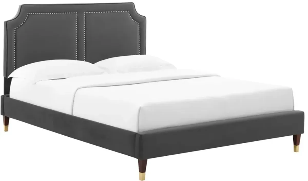 Novi Performance Velvet Queen Bed