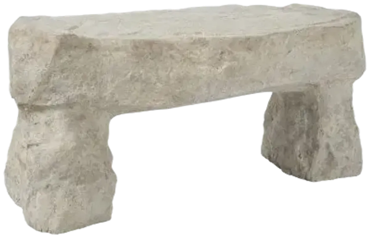 cast stone bench, roman stone