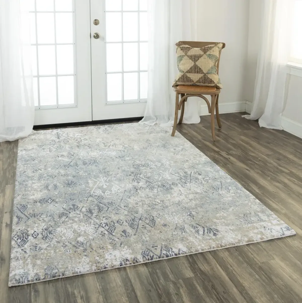 Elite Ivory  Recycled Polyester 8' x 10' Rectangle Rug