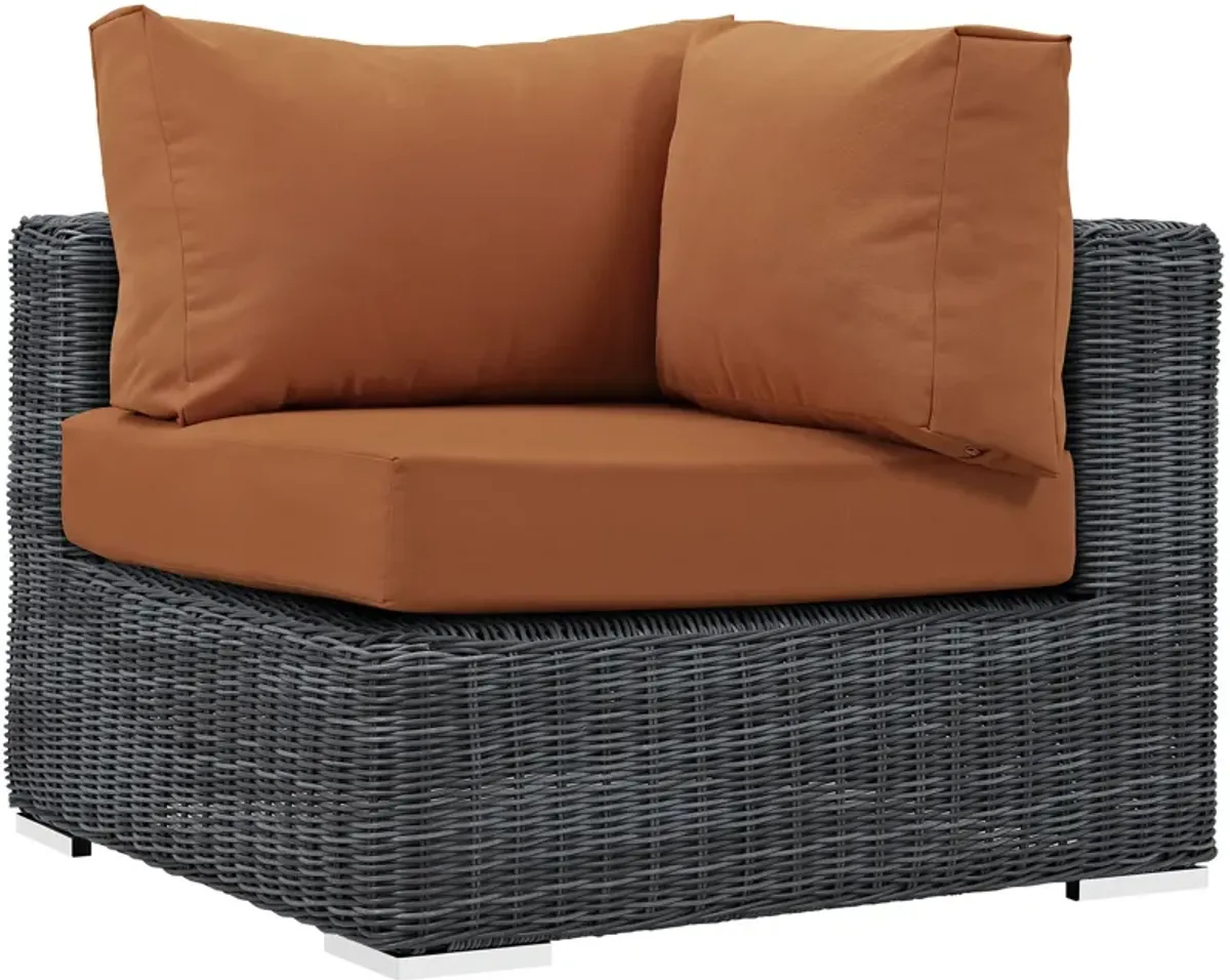 Summon 5 Piece Outdoor Patio Sunbrella® Sectional Set