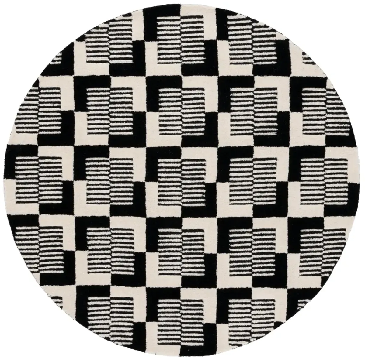 METRO Hand Tufted 6' x 6' Round area rug