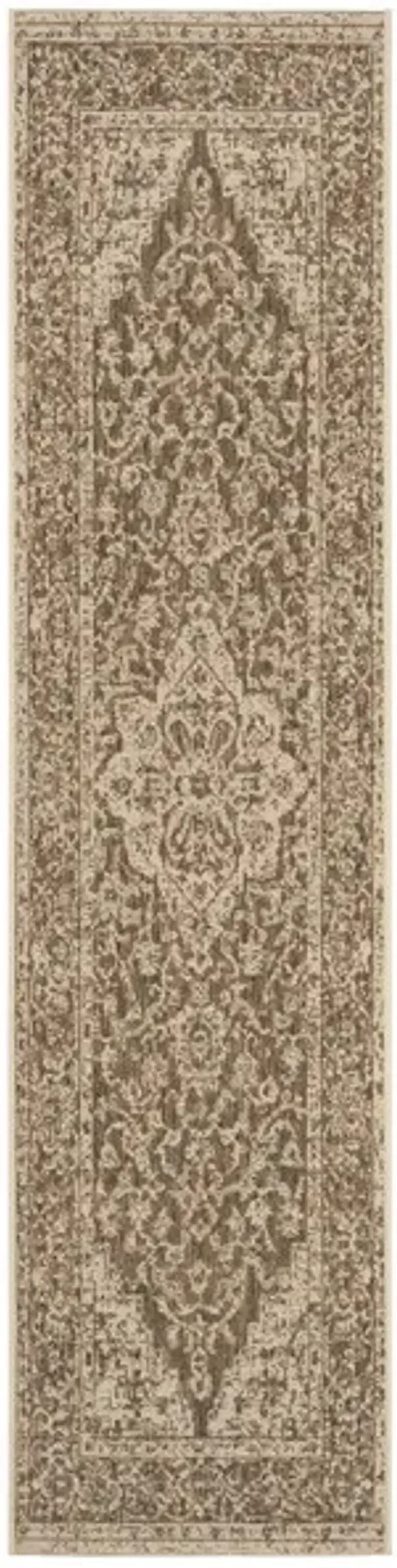 LINDEN 137 Collection LND137D-210 Beige / Cream 2'-2" X 10'