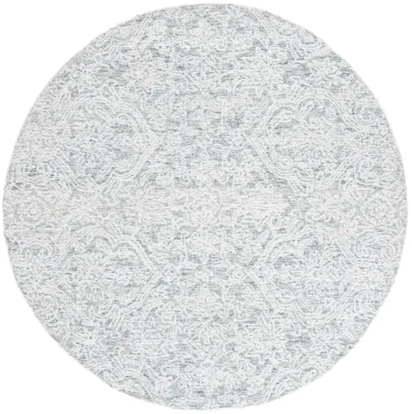 EBONY 209 LIGHT BLUE  6' x 6' Round Round Rug