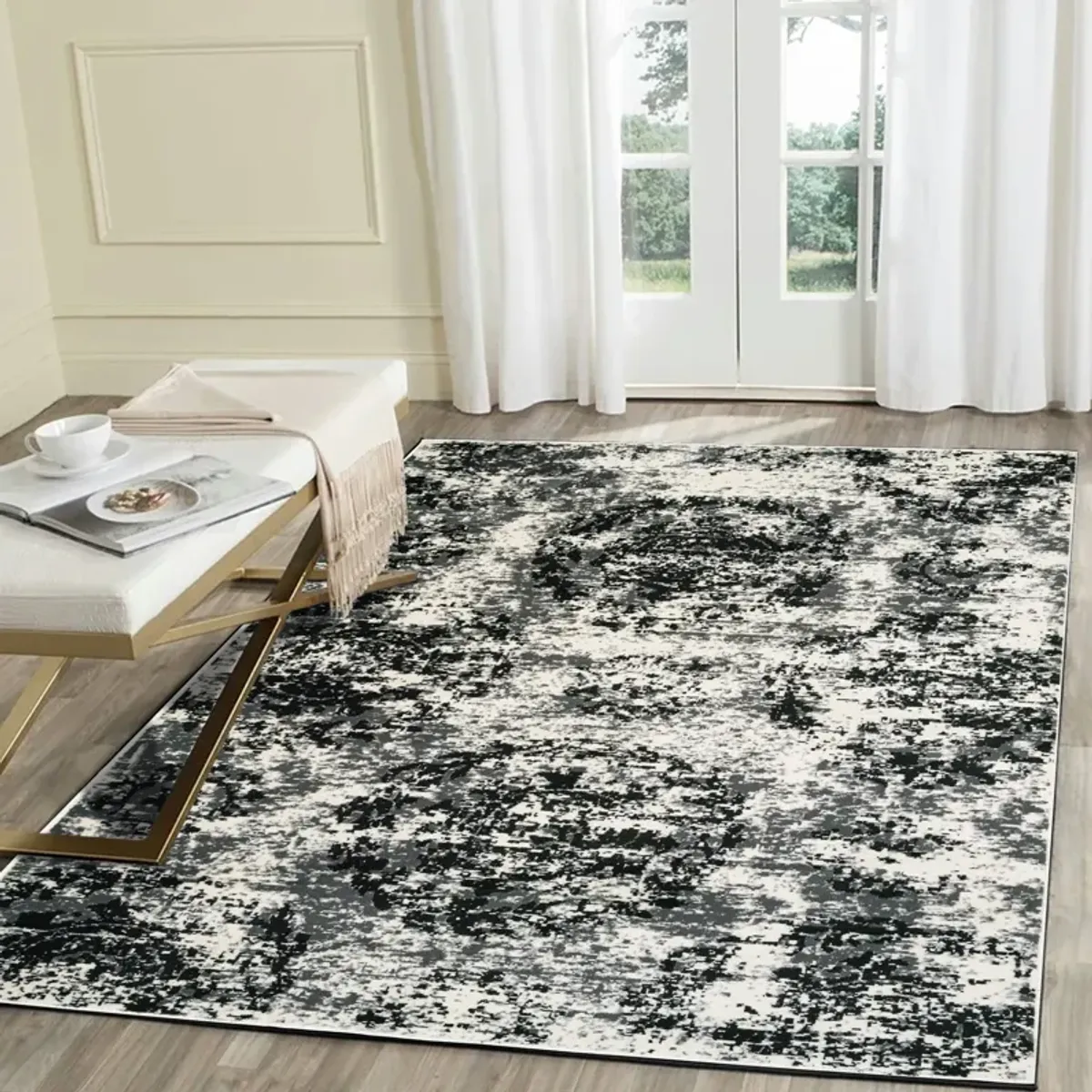 Izabella Modern Abstract Area Rug 5'2" x 7'2"