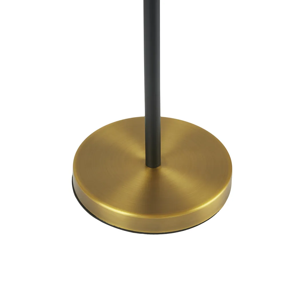 Martha Stewart Hunts Gold/Black Metal Floor Lamp