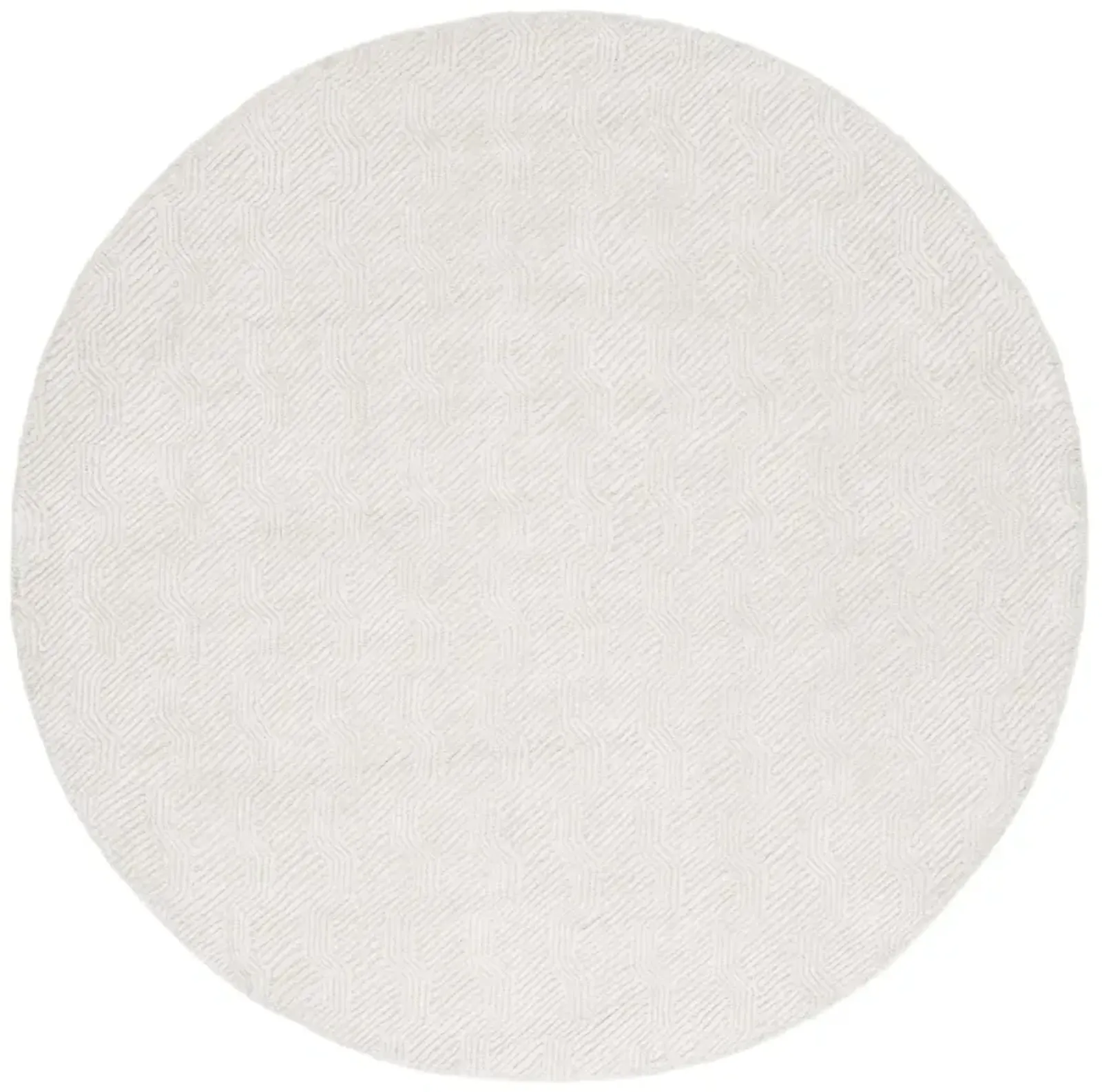 GLAMOUR 402 IVORY 6' x 6' Round Round Rug