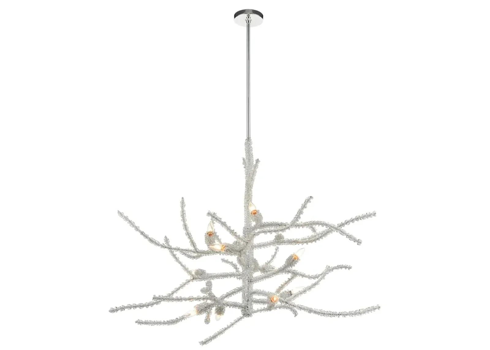 Winter's Spray 12-Light Chandelier in Polished Chrome