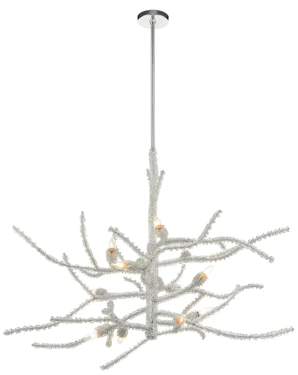 Winter's Spray 12-Light Chandelier in Polished Chrome