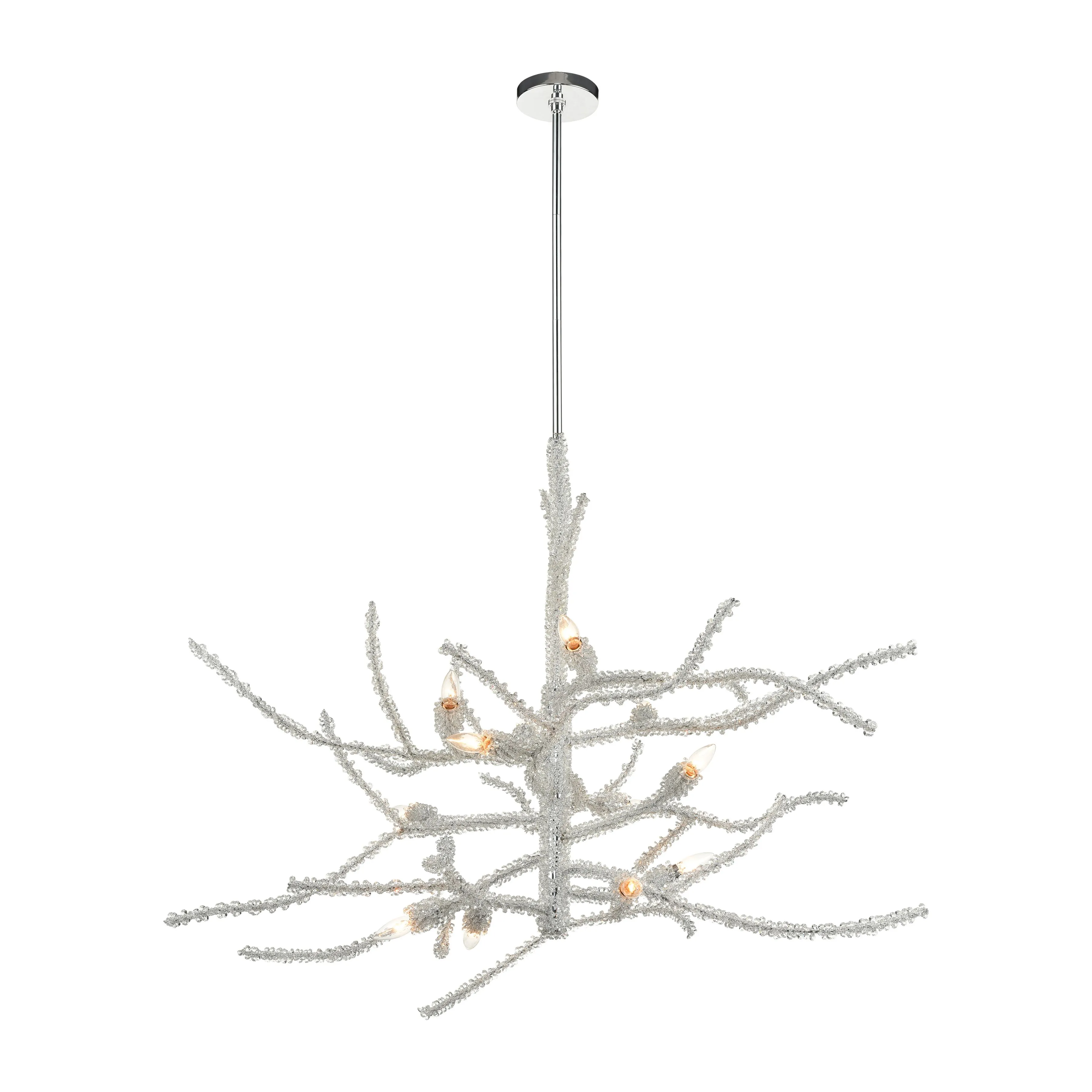 Winter's Spray 12-Light Chandelier in Polished Chrome