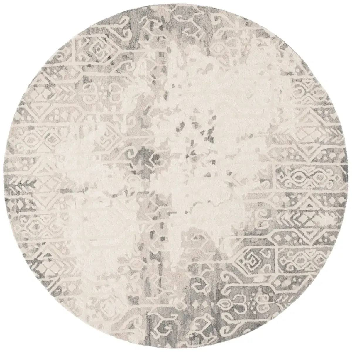 EBONY Hand Tufted 6' x 6' Round area rug