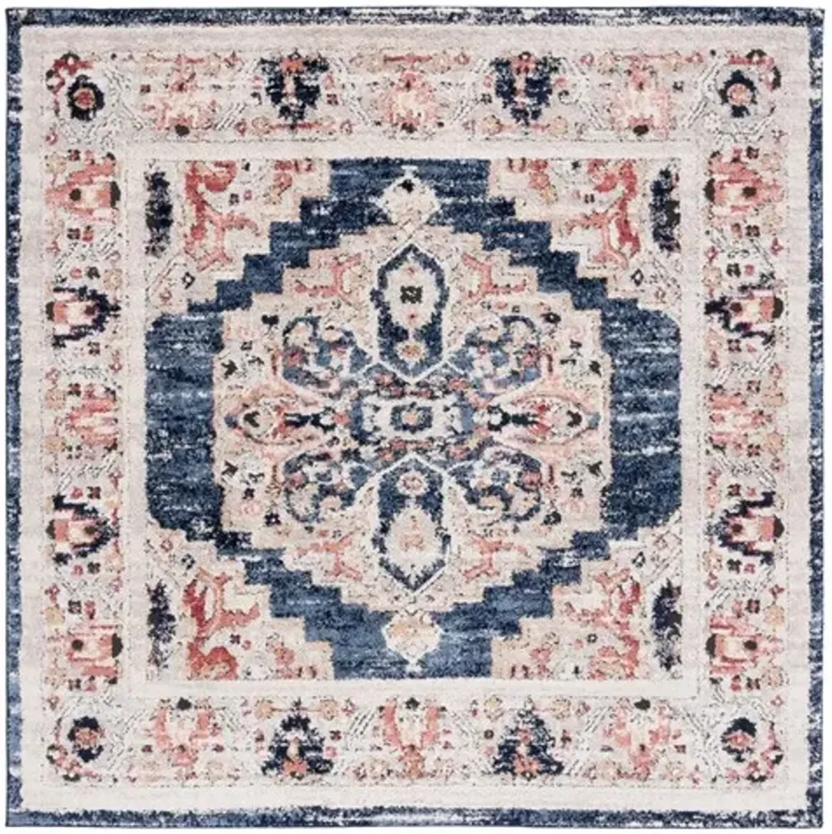 LUNA 103 Blue  6'-7' X 6'-7' Square Square Rug